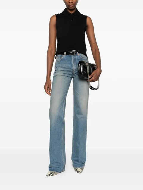 Saint Laurent logo-motif jeans - Blue