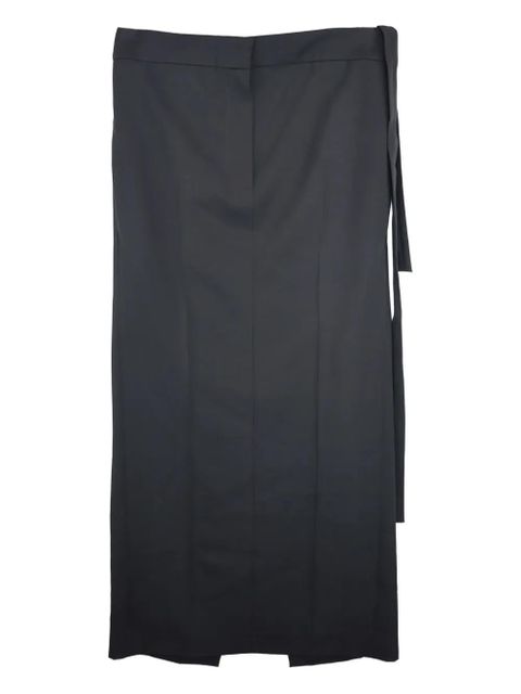 The Row tie-detail split skirt - Black - zdjęcie produktu nr 1