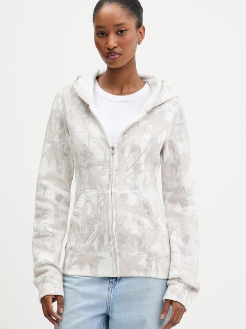 Hollister Co. bluza damska kolor beżowy z kapturem wzorzysta KI352-5243-108 - zdjęcie produktu nr 1