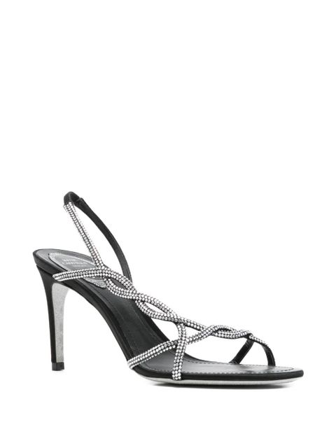 René Caovilla open-toe strap sandals - Black - zdjęcie produktu nr 2