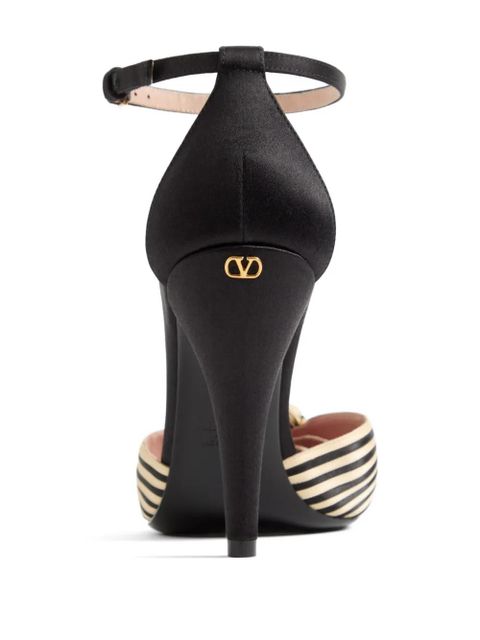 Valentino Garavani Annine satin pumps 100mm - Black