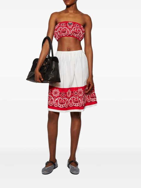 Miu Miu bandana-print top - Red