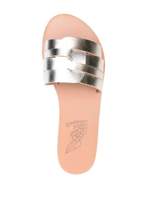 Ancient Greek Sandals Filenada leather slides - Gold