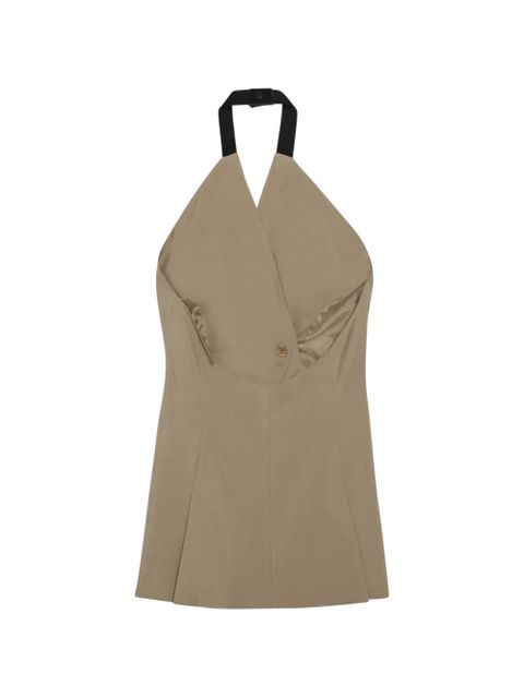 Max Mara Nuraghe double-breasted halterneck top - Neutrals - zdjęcie produktu nr 2