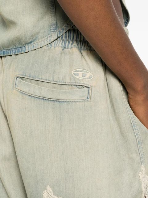 Diesel De-Malkia-S lace drawstring shorts - Blue - zdjęcie produktu nr 2