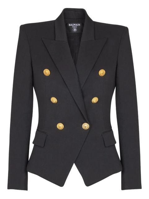 Balmain double-breasted fitted jacket - Black - zdjęcie produktu nr 1
