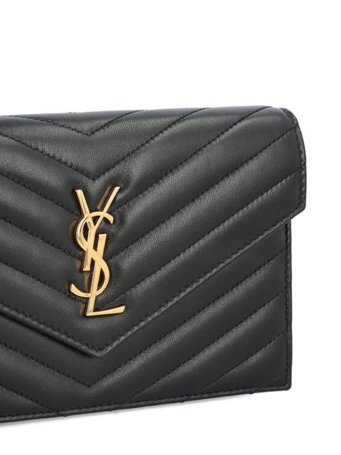 Saint Laurent mini Cassandre quilted cross body bag - Black