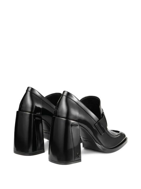 Jimmy Choo 85mm Tylor block-heel loafer pumps - BLACK