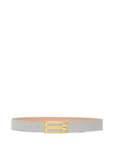 Victoria Beckham jumbo Dorian leather belt - Grey - zdjęcie produktu nr 1