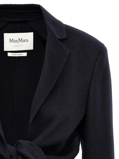 Max Mara tie-front notched-lapel jacket - Blue