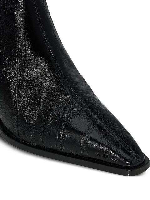 Aquazzura 70mm Francoise pointed-toe ankle boots - Black