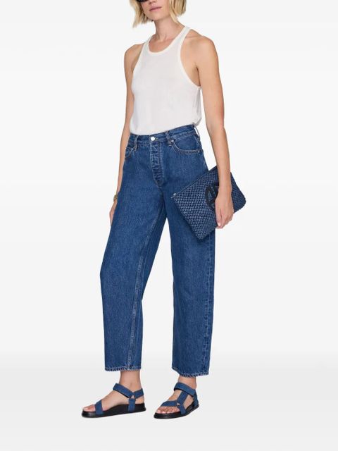 ANINE BING Jess gold-tone-hardware sandals - Blue