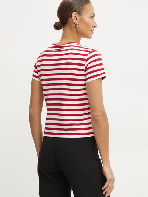 Karl Lagerfeld t-shirt bawełniany IKON - zdjęcie produktu nr 2