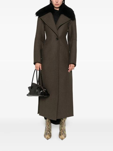 Blumarine single-breasted coat - Green - zdjęcie produktu nr 2