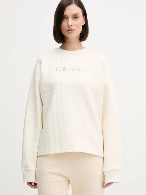 Calvin Klein Underwear bluza damska kolor beżowy z aplikacją LV00QS7541 - zdjęcie produktu nr 1