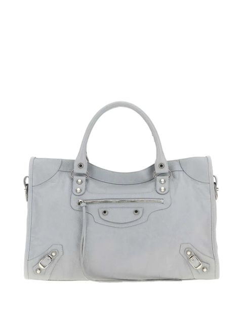 Balenciaga Le City leather tote bag - Grey