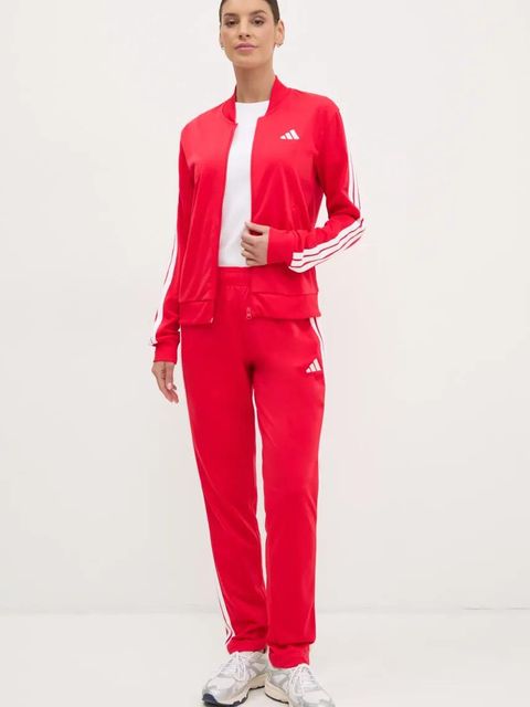 adidas dres 3-Stripes damski kolor czerwony JD2684 - zdjęcie produktu nr 1