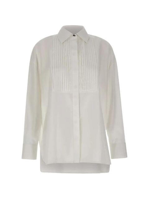 Golden Goose pleated-detail oversize shirt - White - zdjęcie produktu nr 1