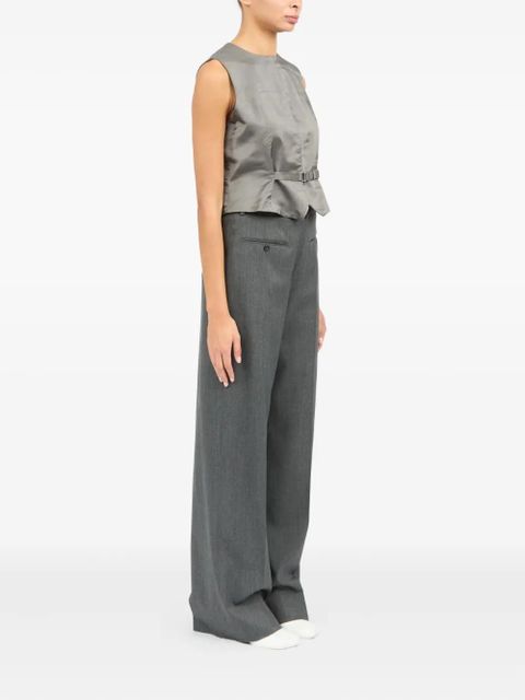 MM6 Maison Margiela satin-finish waistcoat - Grey