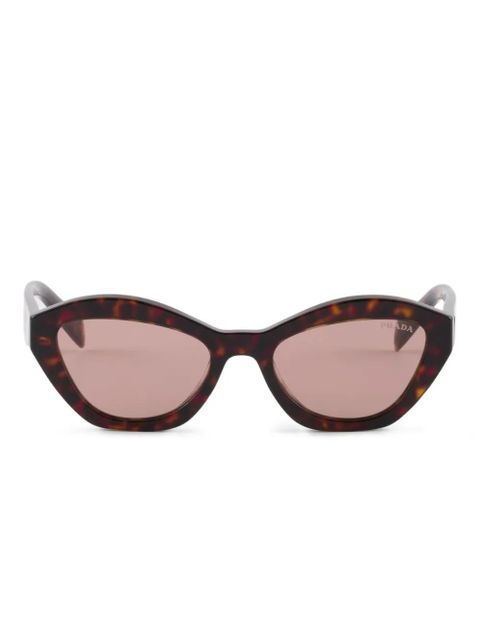 Prada Eyewear geometric-frame sunglasses - Brown - zdjęcie produktu nr 1