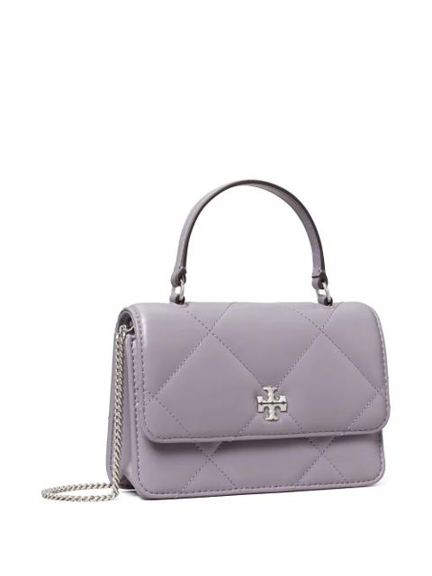 Tory Burch Kira diamond quilt mini top handle chain wallet - Purple - zdjęcie produktu nr 2