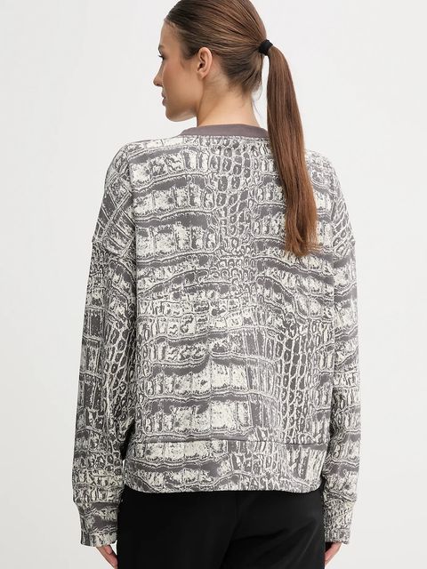 adidas by Stella McCartney bluza bawełniana damska kolor beżowy wzorzysta JW4648