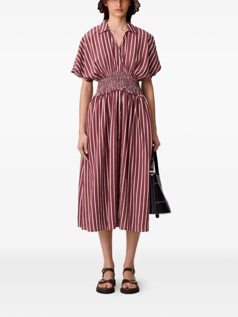 Claudie Pierlot striped midi dress - Brown - zdjęcie produktu nr 2