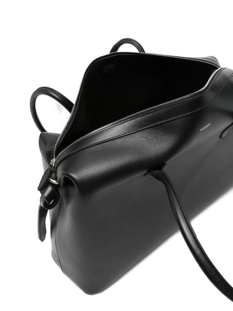 Yuzefi large Brioche leather tote bag - Black