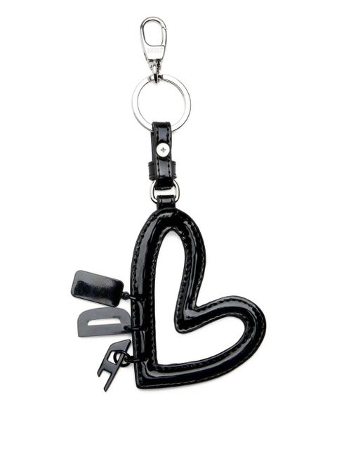Diesel heart-shaped keychain - Black