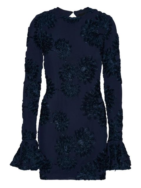 ROTATE BIRGER CHRISTENSEN 3D floral mesh mini dress - Blue - zdjęcie produktu nr 1