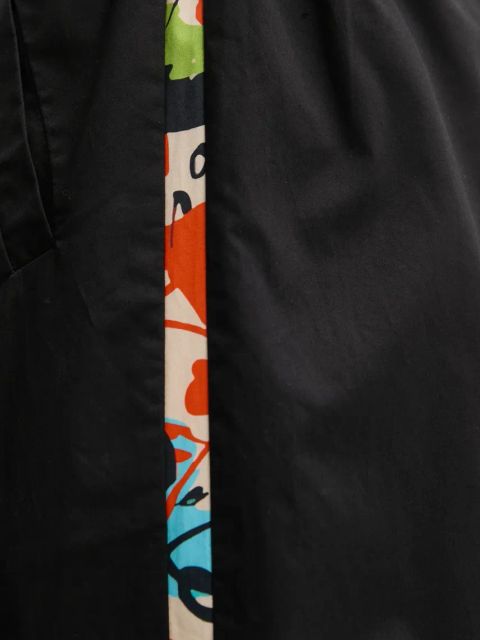 Desigual spodnie bawełniane PAISLEY LACROIX damskie kolor czarny proste high waist 25SWPW19