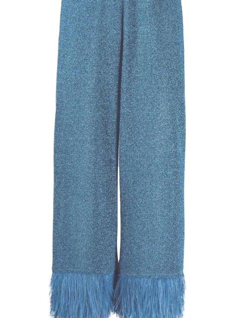 Oséree Lumière Plumage trousers - Blue