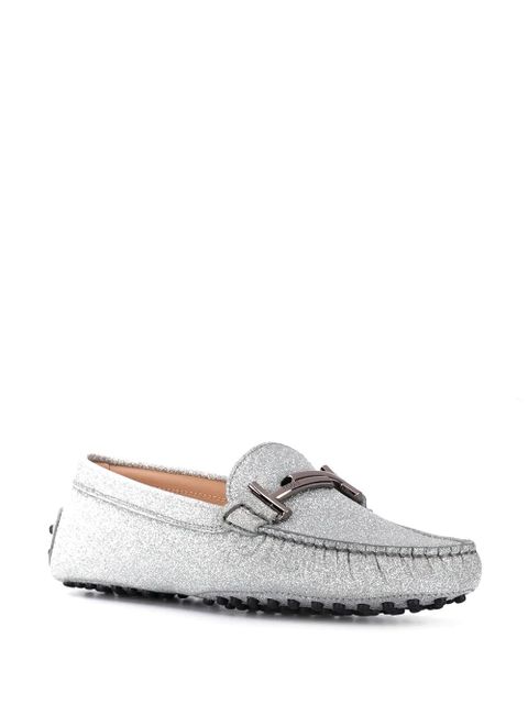 Tod's Gommino Double T loafers - Silver - zdjęcie produktu nr 2