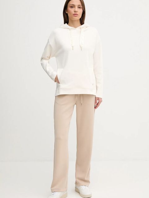 Joop! spodnie dresowe damskie kolor beżowy z aplikacją 30047774 - zdjęcie produktu nr 2