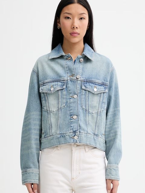 Marc O'Polo krótka kurtka damska jeansowa - zdjęcie produktu nr 1