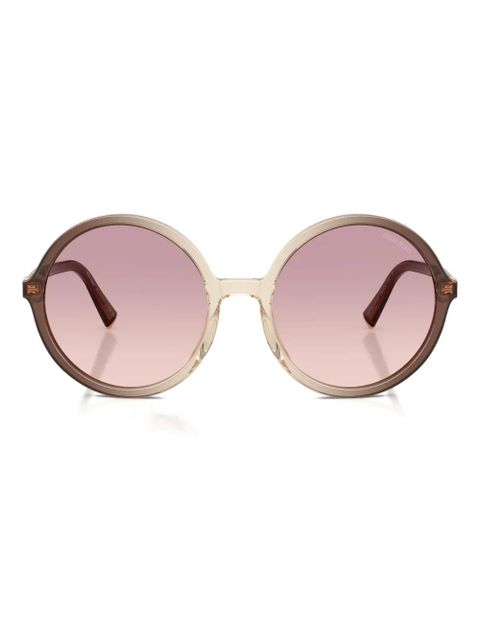 Miu Miu Eyewear round-frame sunglasses - Neutrals