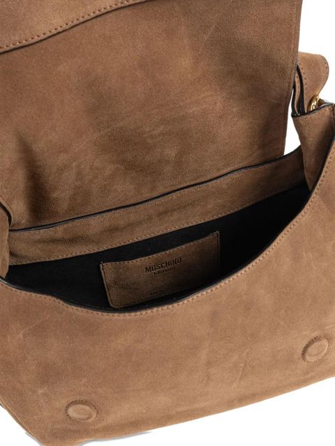 Moschino suede tote bag - Brown