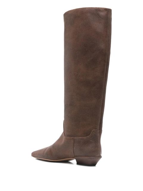 Paris Texas 30mm Bettina leather pointed-toe boots - Brown