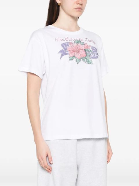 Diesel floral graphic T-shirt - White