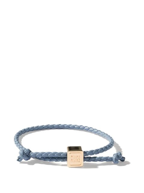 Miu Miu leather bracelet - Gold - zdjęcie produktu nr 1