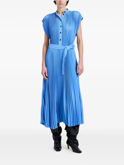 Proenza Schouler Farah pleated midi dress - Blue - zdjęcie produktu nr 2