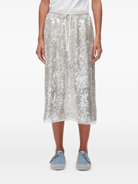 3.1 Phillip Lim sequined midi skirt - Silver