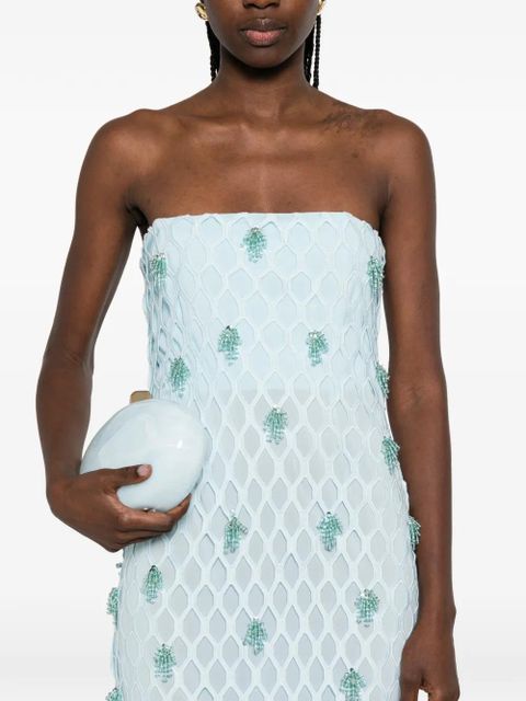 Simkhai beaded strapless maxi dress - Blue