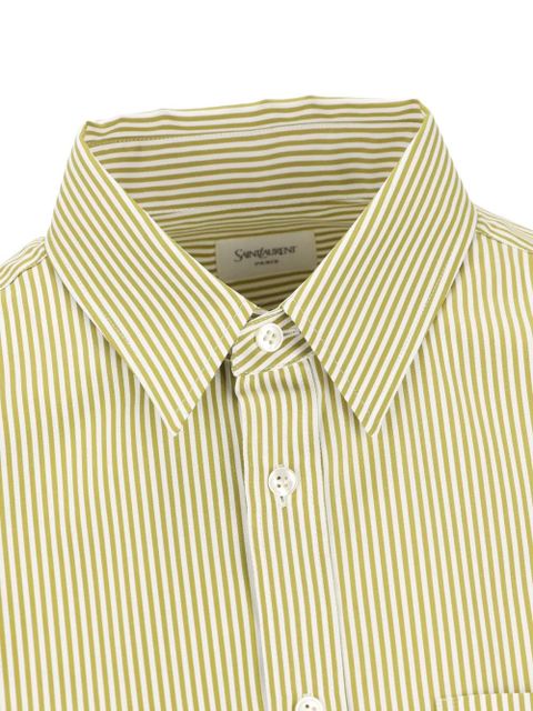 Saint Laurent striped pocket shirt - Neutrals