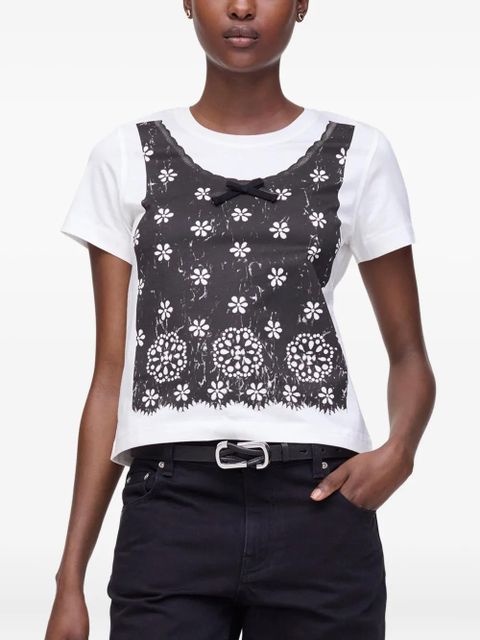 Marc Jacobs top-print cotton T-shirt - White