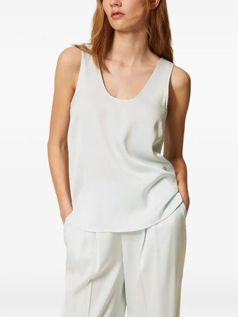 TWINSET logo-detail top - Green - zdjęcie produktu nr 2