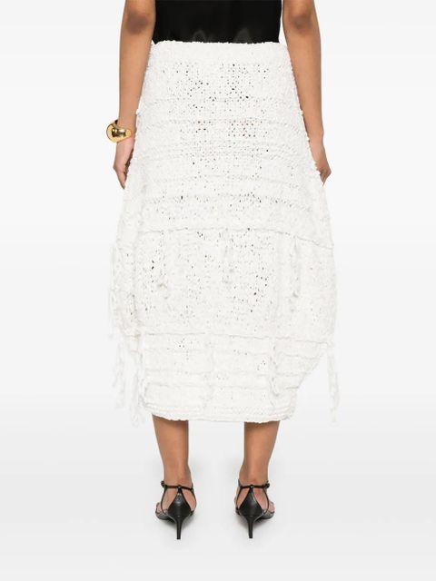 KHAITE Inna midi skirt - White - zdjęcie produktu nr 2