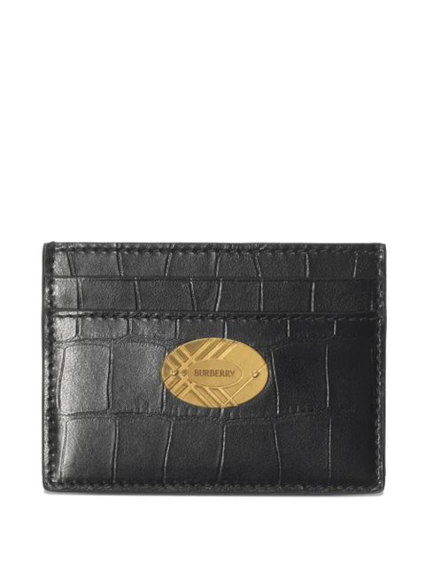 Burberry Cotswolds crocodile-effect logo wallet - Black - zdjęcie produktu nr 1