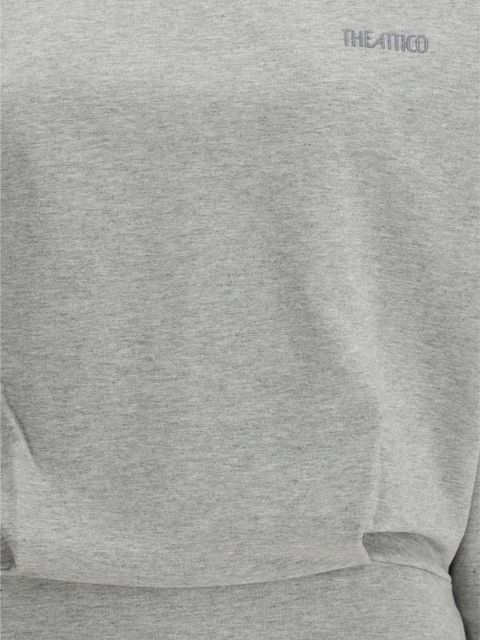 The Attico long-sleeve ruched mini dress - Grey