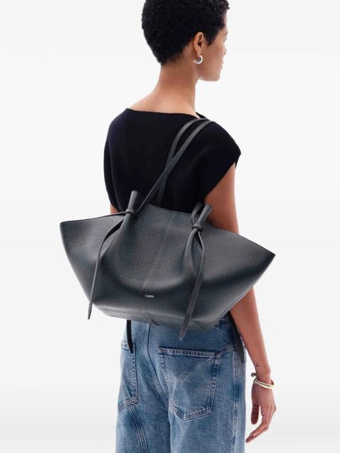 Yuzefi Mochi pebbled shoulder bag - Black